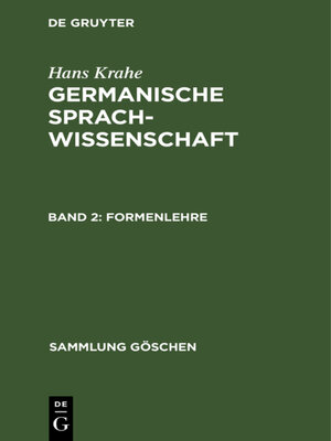 cover image of Formenlehre